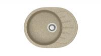 Мойка Модель 10, Овал малый 575х440х215мм, Песочный   Мрамор