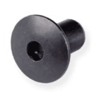 Гайка Эриксона М6 с полукруглой головкой черный