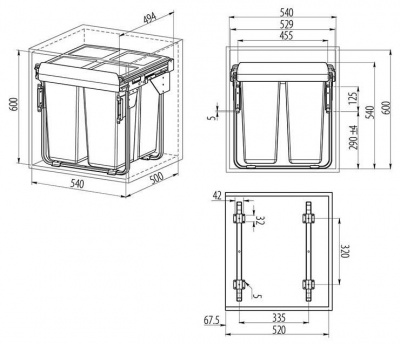 Segregator_dlya_modulya_600mm_34L_2x17L_seryy_s_krepleniem_fasada_s_meh._dokata_PB_M342X17_60_1