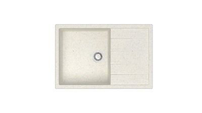 Мойка Модель 161, Прямоугольная 750х505х218мм, Хлопок   Мрамор