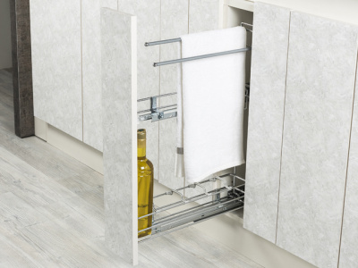 Cargo mini 150 мм Starax Tandem Cristal, (106х475х640) полн.выдв., правая S-2642-C