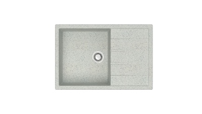 Мойка Модель 161, Прямоугольная 750х505х218мм, Светло-Серый   Мрамор