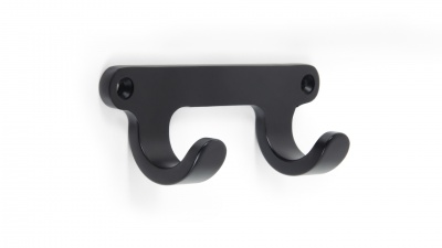 Крючок K220BL. 2 Черный матовый TWIN