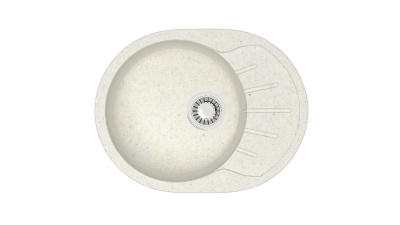 Мойка Модель 10, Овал малый 575х440х215мм, Хлопок   Мрамор