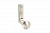 Крючок мебельный ARCO, инокс   WZ-ARCO-06