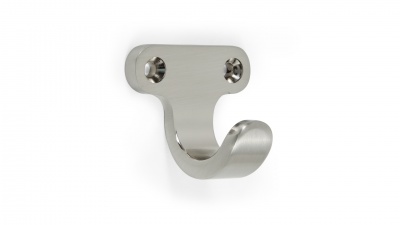 Крючок K120BSN. 2 Атласный сатиновый никель TWIN