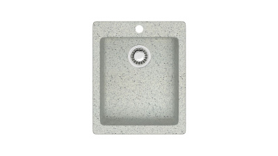 Мойка Модель 8, Квадратная 425х500х195мм, Светло-Серый   Мрамор